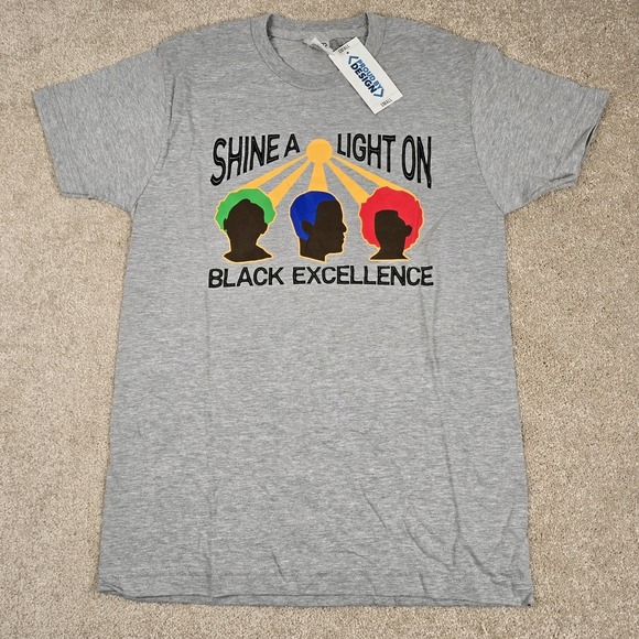Other - NWT Men's Grey PROUD BY DESIGN Shine A Light on‎ Black Excellence Small